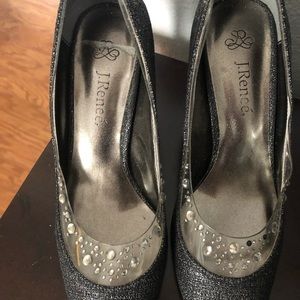 J Renee Navy and Silver Shimmers